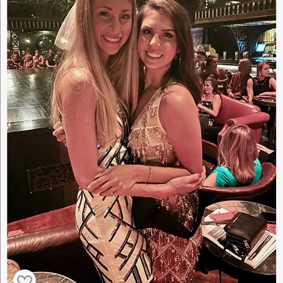 Glitter Sexy Deep V Neck Sequin Beaded Halter Bodycon Mini Nightclub Party Dress - Picture 2 of 10